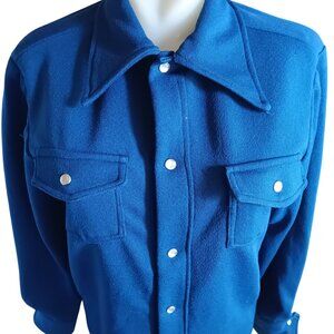Vintage Women's Medium Western Shirt 1970s 1of1 Handmade 1970's Granny Disco